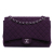 Chanel AB Chanel Purple Cotton Fabric Maxi Classic Jersey Single Flap France