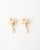 Chanel Flower Pearl Drop Clip-on Earrings