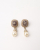 Chanel CC Faux Pearl Drop Earrings