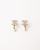 Chanel Coco Mark Rhinestone Pearl Earrings