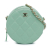 Chanel AB Chanel Green Light Green Lambskin Leather Leather Quilted Lambskin Round Crossbody Italy