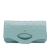 Chanel AB Chanel Blue Turquoise Calf Leather Crumpled skin 31 Clutch Italy