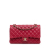 Chanel B Chanel Red Lambskin Leather Leather Medium Classic Lambskin Double Flap France