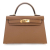 Hermès A Hermès Brown Calf Leather Mini Epsom Kelly Sellier 20 France