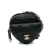 Chanel AB Chanel Black Lambskin Leather Leather Lambskin CC in Love Heart Necklace Bag Italy