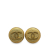 Chanel B Chanel Gold Gold Plated Metal CC Clip On Earrings France