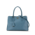 Prada B Prada Blue Light Blue Saffiano Leather Medium Galleria Satchel Italy