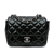 Chanel B Chanel Black Patent Leather Leather Mini Square Classic Patent Single Flap Italy