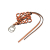 Loewe AB LOEWE Orange Calf Leather skin Anagram Charm Spain