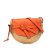 Loewe B LOEWE Brown Beige with Orange Raffia Natural Material Medium Gate Crossbody Spain