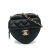 Chanel AB Chanel Black Lambskin Leather Leather Mini Lambskin CC in Love Heart Crossbody France