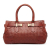 Bottega Veneta B Bottega Veneta Red Calf Leather Intrecciato Tote Bag Italy