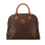 Celine B Celine Brown Coated Canvas Fabric Macadam Dome Handbag Italy