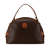 Celine B Celine Brown Coated Canvas Fabric Macadam Dome Handbag Italy