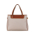 Celine B Celine Brown Light Beige Canvas Fabric Macadam Tote Italy