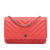 Chanel AB Chanel Red Indian Red Caviar Leather Leather CC Chevron Caviar Wallet On Chain Italy