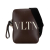 Valentino AB Valentino Brown Dark Brown Calf Leather Small VLTN Crossbody Italy