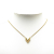 Louis Vuitton B Louis Vuitton Gold Gold Plated Metal Essential V Necklace Italy