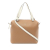 Celine B Celine Brown with White Calf Leather Small Soft Cube Bag Italy