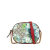 Gucci B Gucci Brown Beige with Red Coated Canvas Fabric GG Supreme Blooms Crossbody Bag Italy