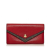 Louis Vuitton AB Louis Vuitton Red with Brown Calf Leather Double V Wallet Spain