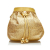 Chanel B Chanel Gold Silk Fabric Brocade Bucket Bag Italy