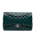 Chanel AB Chanel Blue Turquoise Patent Leather Leather Jumbo Classic Patent Double Flap Italy