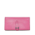 Hermès B Hermès Pink Calf Leather Bearn Soufflet Wallet France