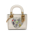 Christian Dior AB Dior White Calf Leather Niki de Saint Phalle Mini skin Lady Dior Italy