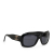 Chanel B Chanel Black N/a Plastic CC Square Tinted Sunglasses Italy