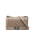 Chanel B Chanel Brown Beige Calf Leather Medium Aged skin Double Stitched Boy Flap Italy