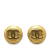 Chanel B Chanel Gold Gold Plated Metal CC Clip On Earrings France