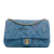 Chanel AB Chanel Blue Denim Fabric Medium Mood Flap Italy