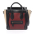 Celine B Celine Red with Black Calf Leather Nano Tricolor Luggage Tote Italy