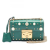 Gucci AB Gucci Green Calf Leather Small Pearl Studded Padlock Crossbody Italy