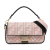 Fendi AB Fendi Pink Light Pink Canvas Fabric Zucca Embroidered Baguette Satchel Italy