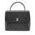 Chanel B Chanel Black Caviar Leather Leather Caviar Kelly Top Handle Bag France