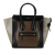 Celine B Celine Brown Dark Brown Calf Leather Micro Tricolor Luggage Tote Italy