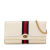 Gucci B Gucci White Ivory Calf Leather Ophidia Wallet on Chain Italy