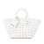 Balenciaga AB Balenciaga White PVC Plastic XS Bistro Basket Bag Italy