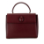 Cartier B Cartier Red Bordeaux Calf Leather Must de Cartier Turn Lock Handbag