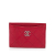 Chanel B Chanel Red Caviar Leather Leather CC Caviar Card Holder France