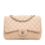 Chanel B Chanel Brown Light Beige Lambskin Leather Leather Jumbo Classic Lambskin Single Flap Italy