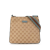 Gucci B Gucci Brown Light Brown Coated Canvas Fabric GG Canvas Web Crossbody Italy