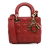 Christian Dior AB Dior Red Lambskin Leather Leather Small Lambskin Cannage My ABCDior Lady Dior Italy