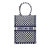 Christian Dior AB Dior Blue Navy Canvas Fabric DiorAmour Dots Vertical Book Tote Italy