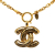 Bvlgari B Bvlgari Gold Gold Plated Metal CC Quilted Pendant Necklace France