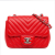 Chanel AB Chanel Red Caviar Leather Leather Mini Square Classic Chevron Caviar Single Flap Italy