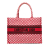 Christian Dior AB Dior Red Canvas Fabric Medium Dioramour Book Tote Italy