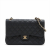 Chanel Classic Double Flap Jumbo Matelassè Caviar Leather 2-Ways Flap Bag Black